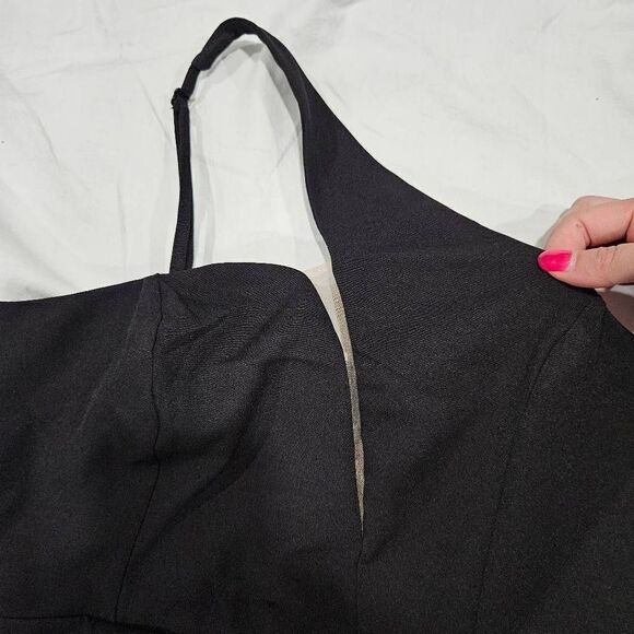 Trendyol Fitted Woven One Shoulder Asymmetrical Hem Evening Dress Size 36 US 4 - Picture 6 of 9